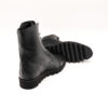 Ghete barbati cu siret piele bizonata neagra talpa usoara