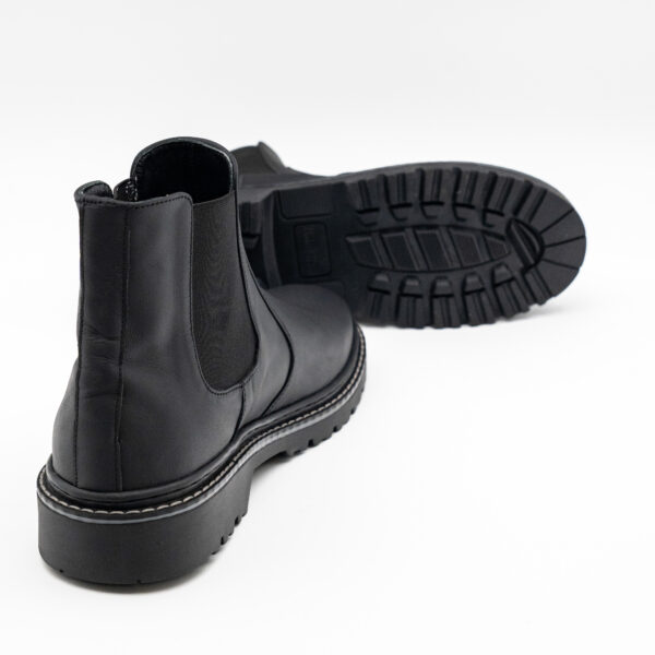 Ghete barbati cu elastic - piele naturala -  talpa cusuta