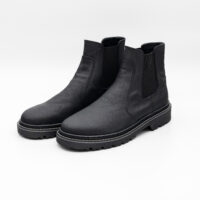 Ghete barbati cu elastic - piele naturala -  talpa cusuta