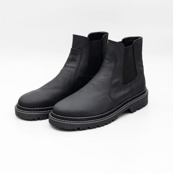 Ghete barbati cu elastic - piele naturala -  talpa cusuta